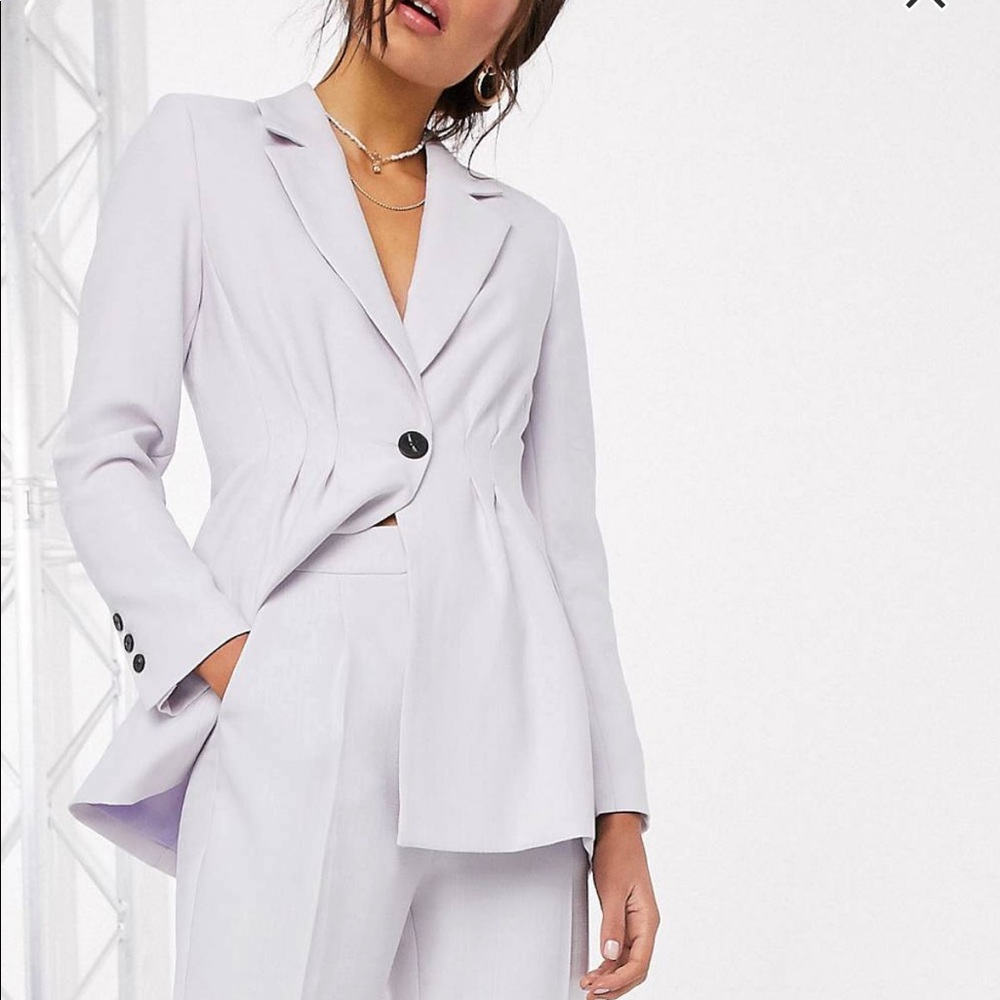 ASOS design please waist nipped in suit blazer NWOT
